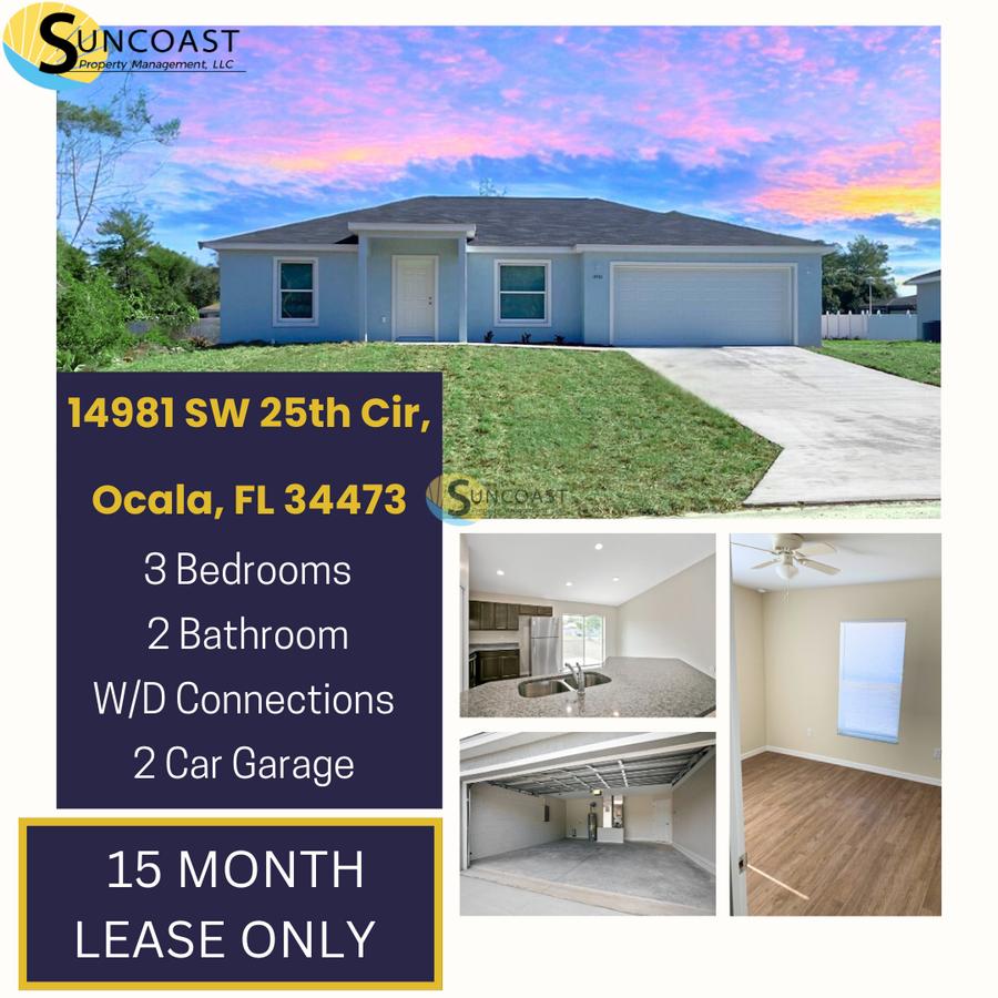 14981 Sw 25th Cir, Ocala, FL - 1,625 USD/ month